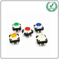 China 6 Pins Illuminated Tact Switch Reset Vertical Multi Color LED Light Key Switch factory