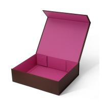 China Custom Logo Printed Cardboard Small Medium Magnet Boxes Purple Pink Magnetic Gift Box factory