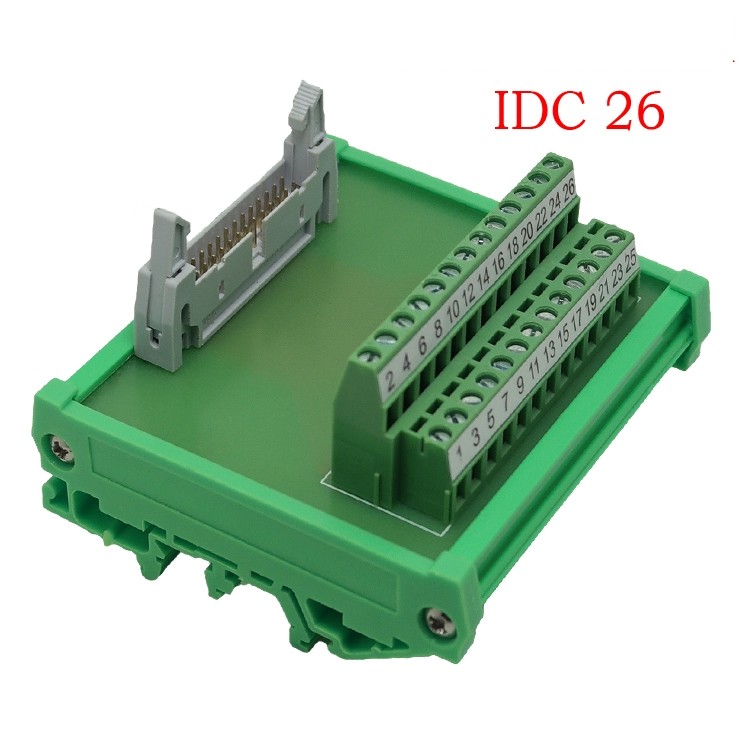 China IDC26 26pin Header Breakout Board Terminal Block Connector PLC adapter Interface factory