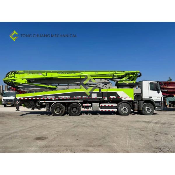 Quality Zoomlion Remanufactured Used Concrete Boom Truck 56 Meters Installed Concrete for sale