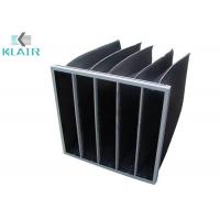 China F5-F9 Activated Carbon Pocket Filter , Galvanized Steel G4 Carbon Pre Air Filter factory