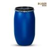 Quality Cylindrical 120L Water Barrel HDPE Plastic Blue Drum Solid Liquid for sale