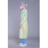 China EO Disinfecting Washable Yellow Stripe Reusable Isolation Gown factory