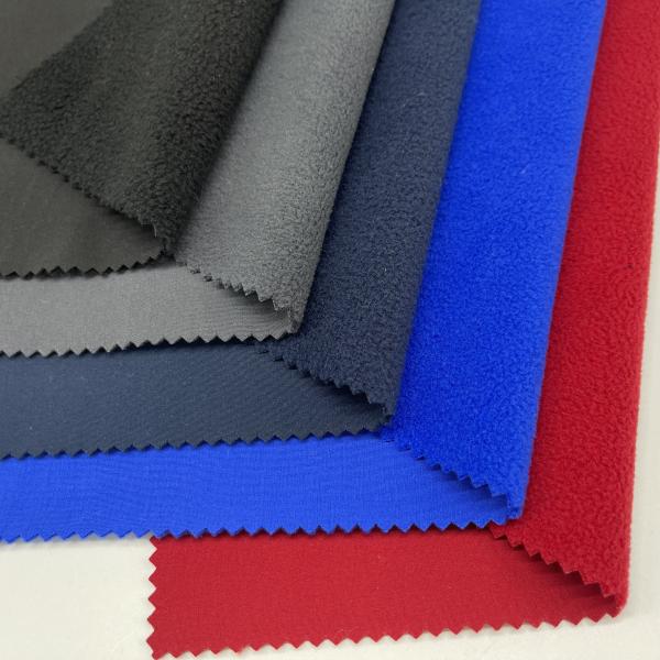 Quality Bonded Soft Shell Jacket Fabric 95%Polyester 5%Spandex 270gsm for sale