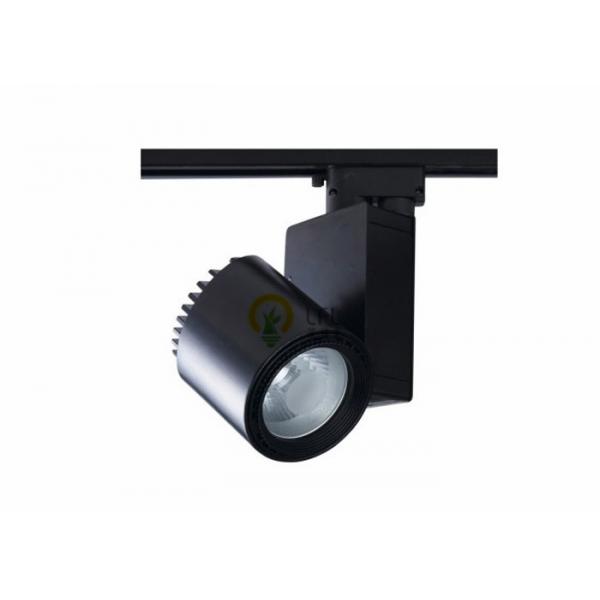 Quality Black / White LED Track Spotlights With 30W / 40W COB LED Chip Aluminium Material for sale