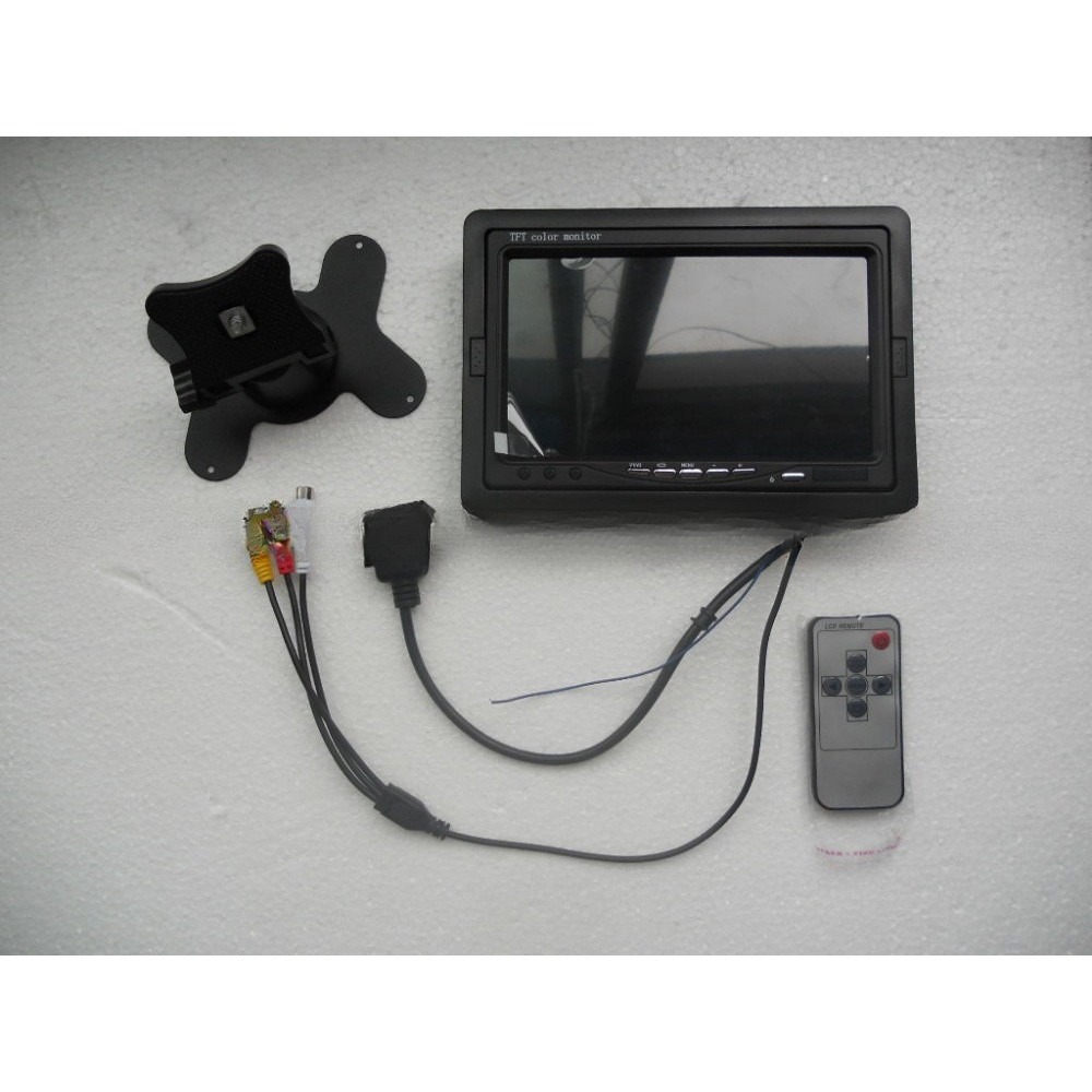 China 250cd/M 7 Inch Color TFT LCD CCTV Monitor With VGA BNC AV Input Ports For Car PC DVR factory
