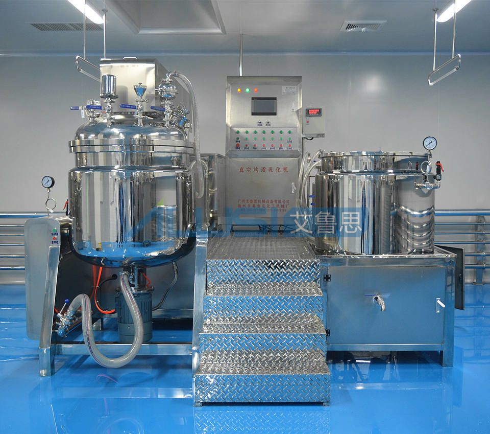 China 300L Vacuum Emulsifier Mixer Mozzarella Cheese Mixing Machine With CE Certificate factory