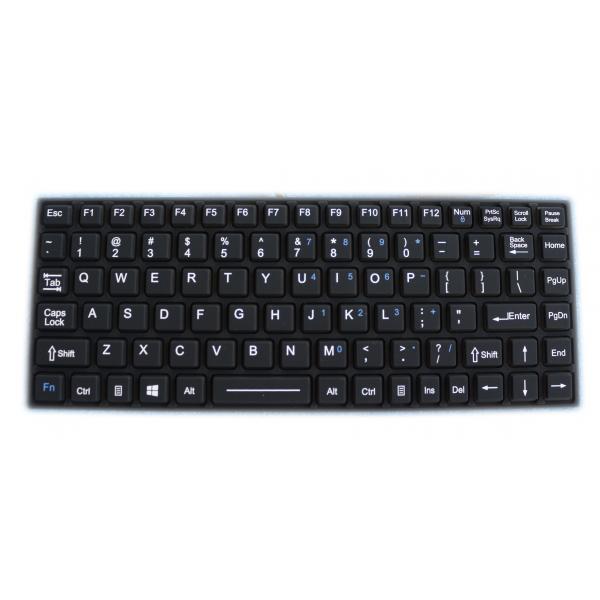 Quality Rugged Laptop Military 30mA Silicone Rubber Keyboard for sale