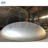 China 89mm 100mm PED Welded Pipe Tank Carbon Steel Dished Heads Ends For Pressure Vessel factory