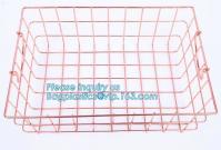 China Metal Wire storage basket, Metal wire Under Shelf Storage Basket Space Saving Easy Cabinet Shelf Caddy Basket, kitchen b factory
