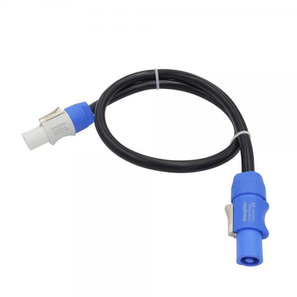 Quality Blue Power Wire Connectors Industrial Powercon Plug Wiring Harness for sale