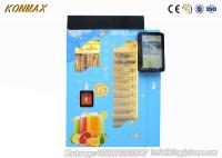 China Super Market Automatic Juice Vending Machine With Cup Lid , CE Certificate factory