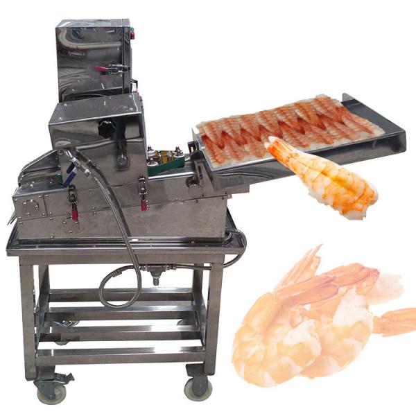 Quality 380V 50Hz Shrimp Cutter Machine , Multiscene Prawn Belly Open Machine for sale