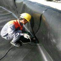 China Glossy Geomembrane EPDM Blue Pond Liner for Hot Water Tank Waterproof Material Fish Farm for sale