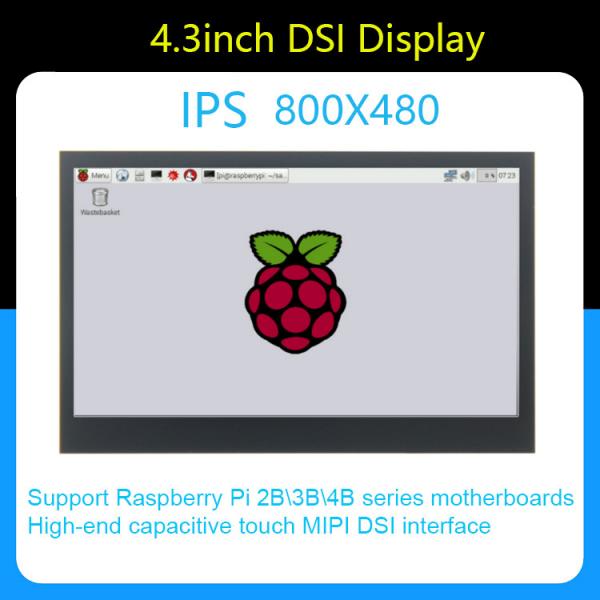 Quality 4.3 Inch Raspberry Pi Tft Display Module 800x480 MIPI Capacitive Touch Screen Module for sale
