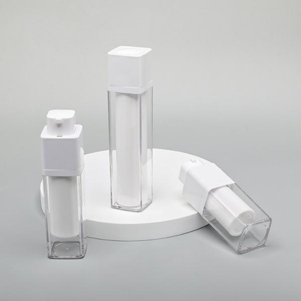 Quality Transparent Airless Plastic Packaging Bottles 15ml 30ml 50ml for sale