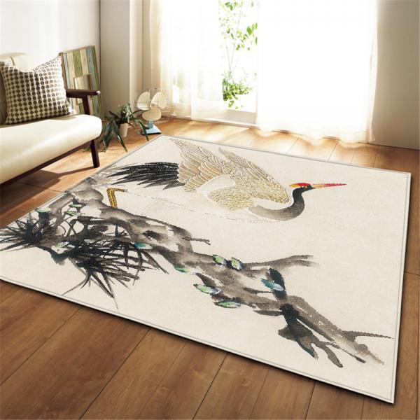 Quality Painted Flower Polyester Bedroom Floor Carpets 6x9 Rug Under Dining Table for sale
