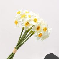 China Plastic Artificial Flower Business White Daffodils Arrangements factory