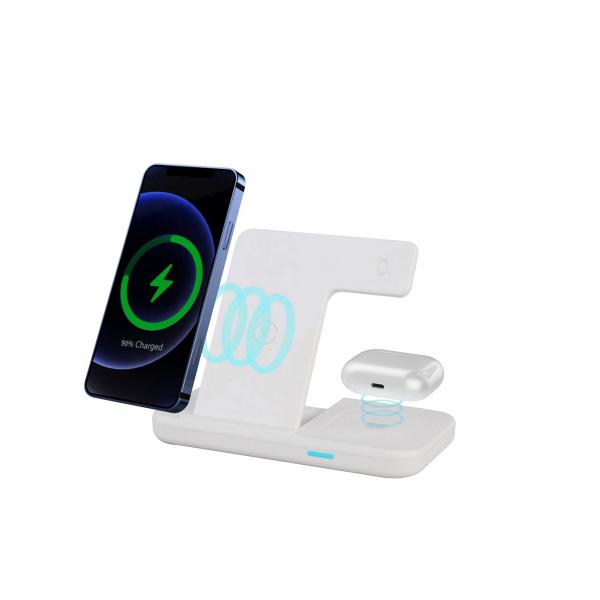 Quality Smart Fast Charge Docking Station , 3in1 Fast Wireless Charger For Airpods 15w for sale