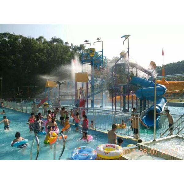 Quality Aqua Park Playground Water Slide Family Fiberglass Big Splash Slide Anti for sale