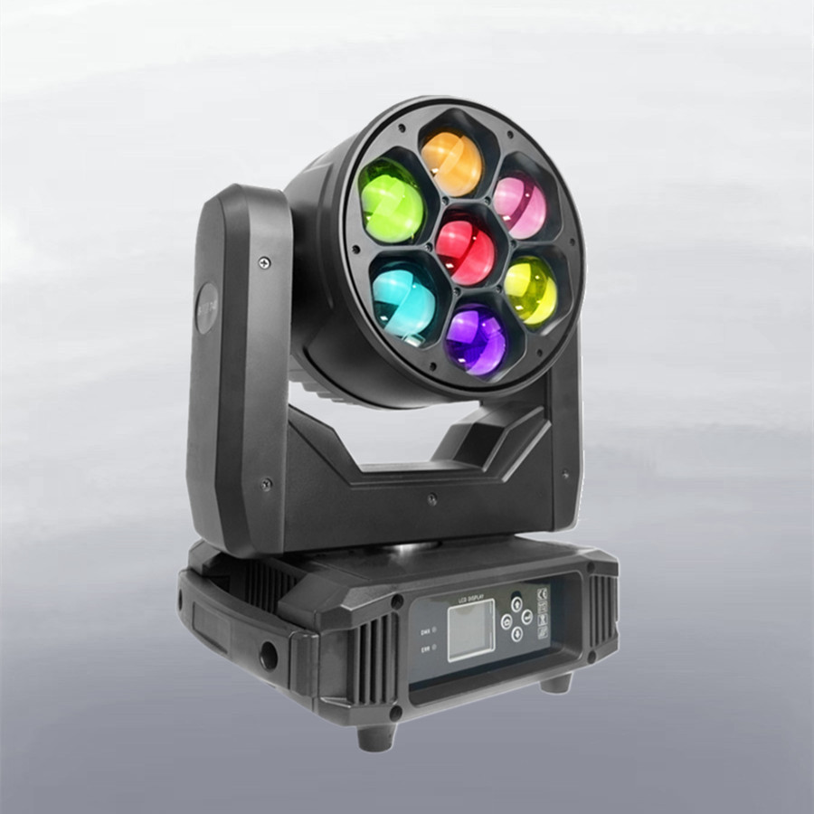 China 7*40W Stage Wash Lighting Bee Eye LED Moving Head 2500K-8000K factory