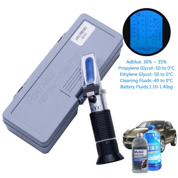 Quality 4 In 1 Engine Fluid Glycol Antifreeze Refractometer Freezing Point Car Battery for sale