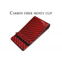 China Anti Fading 20*70mm Carbon Fiber Money Clips factory
