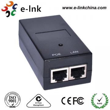 Quality IP Camera Power Over Ethernet Passive POE Injector 24V 1A Output DIN Rail / Wall for sale