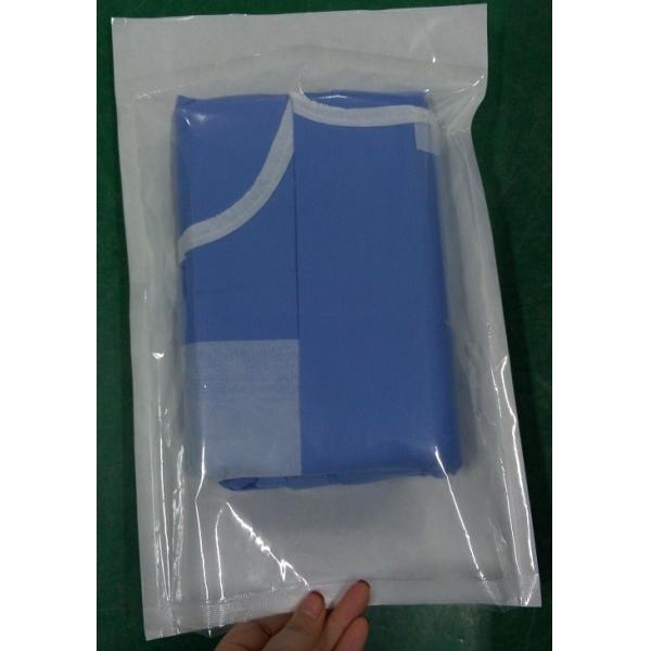 Quality Non Woven SMS Disposable Protective Gowns , Disposable Safety Clothing Anti Dust for sale