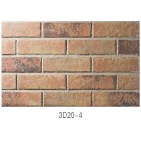 Quality 3D20-4 Lightweight Pure Clay Thin Veneer Brick For Indoor / Outdoor Wall for sale