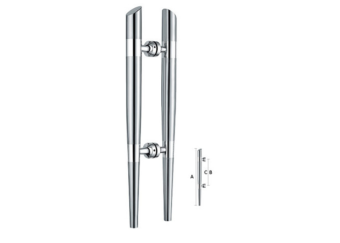 China OEM ODM Commercial Glass Door Hardware Fashionable Style Easy For Installation factory