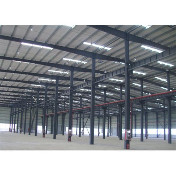 Quality Hot Dipped Galvanized Metal Frame Warehouse , Pre Manufactured Steel Buildings for sale