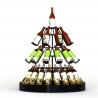 China 30 Bottles Christmas Tree Shaped Wine Rack , 3 Layers Wine Bottle Christmas Tree Stand factory