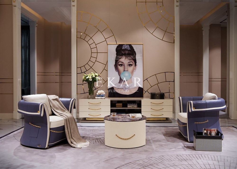 China Modern Elegant Velvet Fabric Linen Leather 8 Seater Sofa Set For Living Room factory