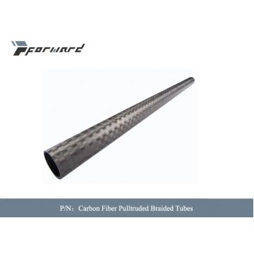 Quality 15mm To 40mm Tube Pulltruded Braided 2.5mm Carbon Fiber Composite Material for sale