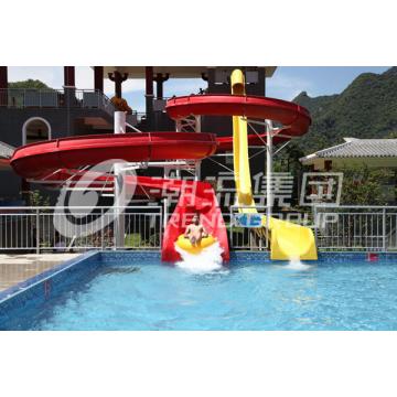 Quality General Water Park Item Custom Water Slides High Speed With 120 Riders / H for sale
