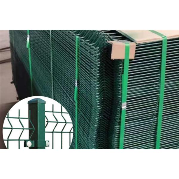 Quality OEM 3D Triangle V Mesh Fencing Panels Powder Coated Gray Color for sale