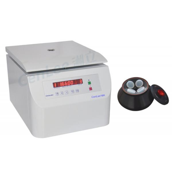 Quality 16600RPM LED Display Fixed Angle Rotor Centrifuge Benchtop High Speed 21532RCF for sale