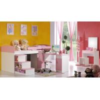 China low loft kids bed with movable desk for sale