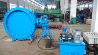 China Hydraulic Heavy Hammer DN2000mm Flanged Butterfly Valve factory