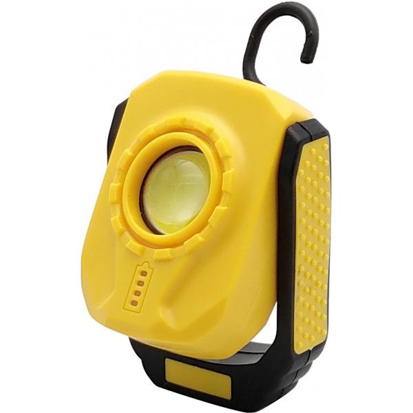 Quality Rechargeable Portable LED Work Lights With Hook 7.3x3.8x9.5cm Yellow OEM Color for sale
