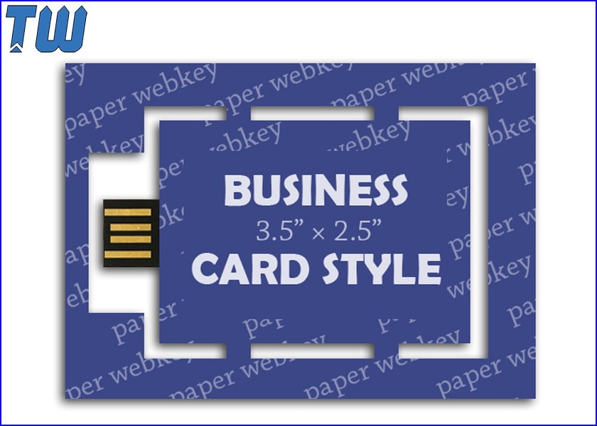 China Business Card USB Webpage Key Link Full Color Digital Printing for sale
