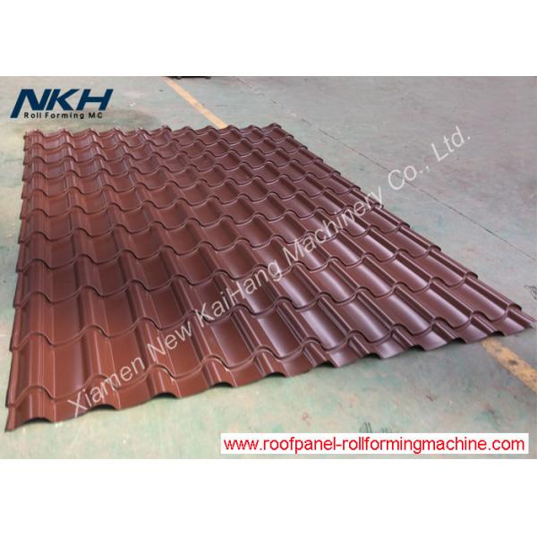 Quality High Speed Roof Tile Roll Forming Machine Hydraulic Tile Pressing For Roof Panel for sale