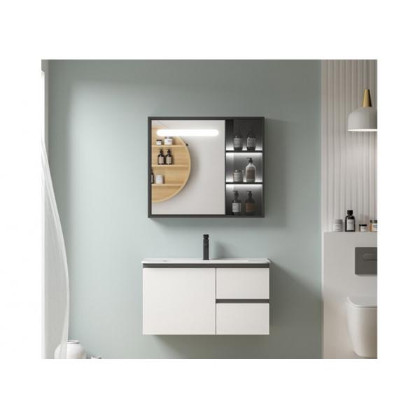 Quality T&F Bathroom Vanity Units , Space Saving Vanity Cabinet With Mirror for sale