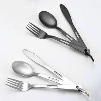 China Lightweight And Durable Stainless Steel Cutlery Set For Outdoor Dining factory