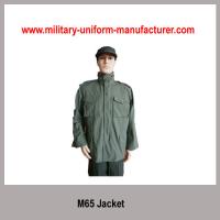 China Army Olive Green NC Waterproof M65 Parka Jacket with liner for Police Wear factory
