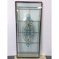 Quality Decorative Flower Diamond Leaded Double Triple Glazed Units Glass For Windows for sale