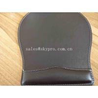 China OEM Customized Printing Office PU Leather Mouse Mat Fashion Computer Mouse Pad factory
