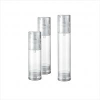 Quality 15ml 30ml 50ml Single wall round cosmetic airless pump travel bottle in PP PCR for sale
