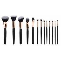 China 13PCS high end Cosmetic Professional Makeup Brush Set Rose Golden Copper Ferrule for sale